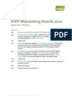 KWD Webranking Awards 2010 - Agenda B