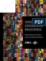 Mapa de indicacao de origem do Brasil - SEBRAE