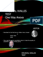 Kruskal-Wallis Test One Way Anova