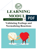 Learning: Validating Feelings and Normalizing Reactions