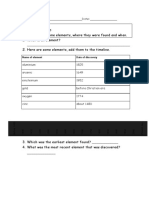 Title: Date: Lesson Objectives: Name of Element Date of Discovery