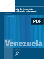 Misión de estudio del Centro Carter sobre elecciones 2013 en Venezuela-final-