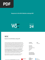 Response To The W3C Website Redesign RFP