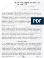 Crescimento Da População Do Estado Do Paraná - Lysia Bernardes 1951