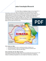 Romanian Genealogical Research