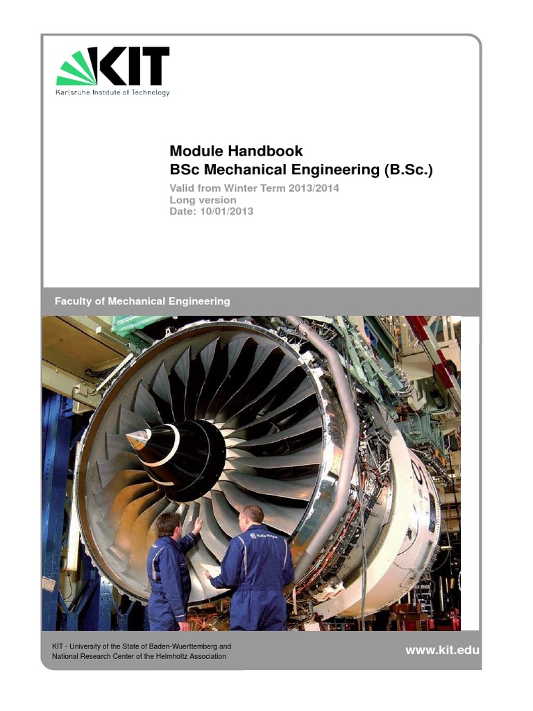 BSc Mechanical Engineering Module Handbook | PDF | Machines | Bachelor ...