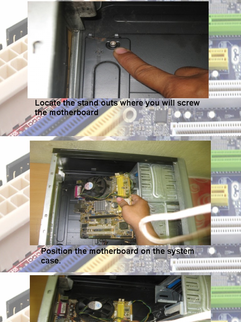 Motherboard Installation Steps | PDF