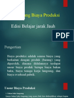  Biaya Produksi sederhana 