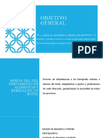 Estructura Del Departamento de Alimentos y Bebidas