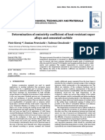 (Archives of Mechanical Technology and Materials) Determination of Emissivity Coefficient of Heat-Resistant Super Alloys and Cemented Carbide