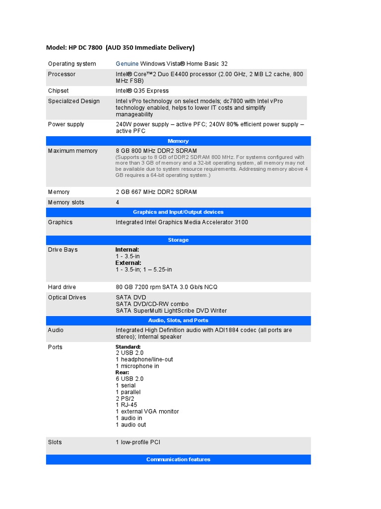 Sale of Old Computer | PDF | Computer Data Storage | Intel