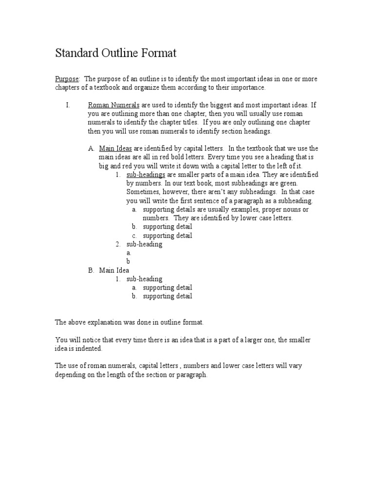 WG 1 Outlineformat | PDF