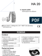 Manual Beurer - Amplificator Auditiv Ha20