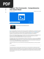 UNIX-Vim Commands PDF