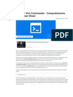 UNIX-Vim Commands PDF