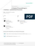 An Exploratory Study of Transediting in Students' Translation Processes