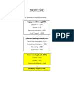 Audit Report: The Engagement Process (Based On The IIA Standard)