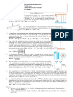 Guía de Ejercicios de Física II sobre Potencial Eléctrico y Capacitancia