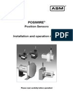 Posiwire: Position Sensors Installation and Operation Manual