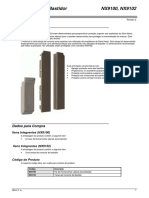 nx9100 Par de Fechamentos Laterais para Bastidor & nx9102 Tampa de Conector de Bast PDF