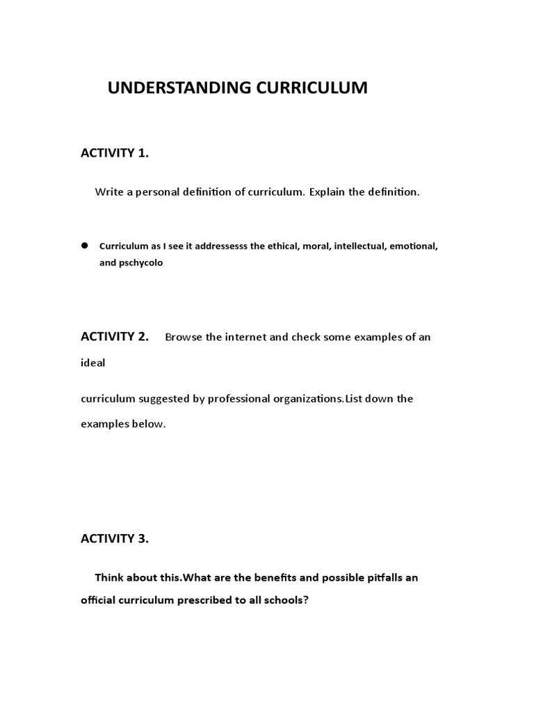 Curriculum Analysis and Evaluation Guide | PDF | Career & Growth