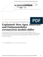 Explained - How Agra, Bhilwara and Pathanamthitta Coronavirus Models Differ - Explained News, The Indian Express