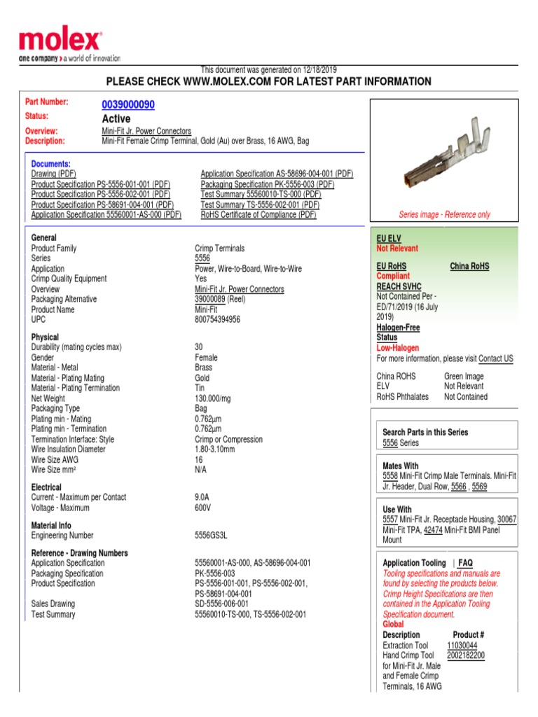 Part Number: Status: Overview: Description:: Documents | PDF