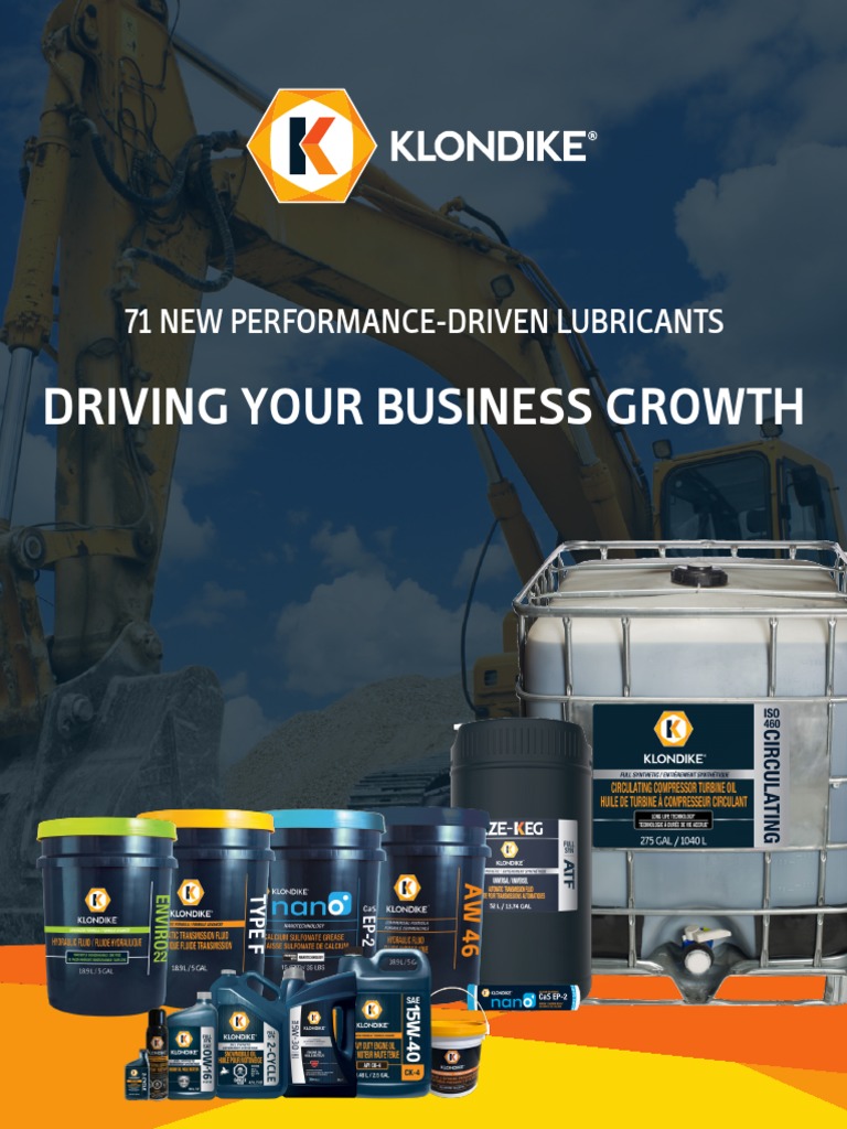KLONDIKE 2020 New Products Flyer 1597688199 PDF Motor Oil Lubricant