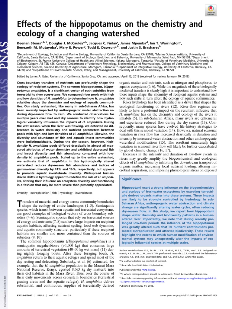 effects-of-the-hippopotamus-on-the-chemistry-and-ecology-of-a-changing