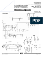 Mod. KLV 400 Linear Amplifier Costruzioni Elettroniche: Di Marchioni Davide & Daniele S.N.C. Schematic Diagram