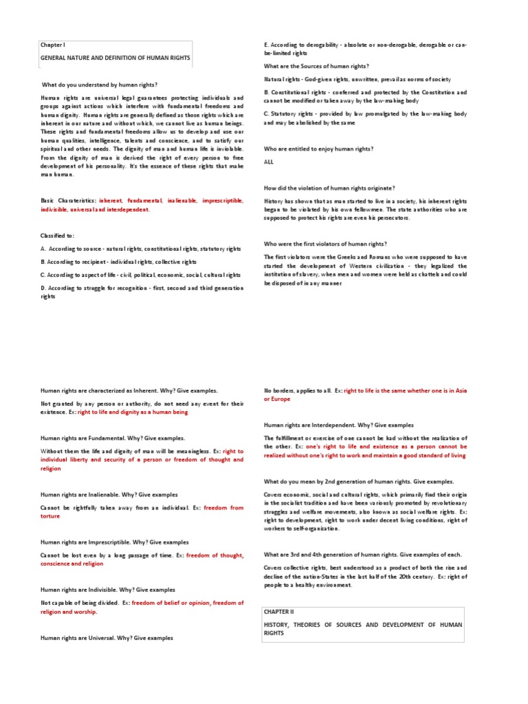 Imprescriptible Nature of Human Rights | PDF | Human Rights | Liberty