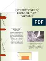 Distribuciones de Probabilidad Uniforme