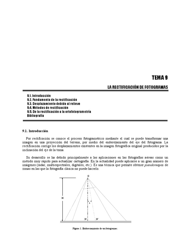 Rectificación y Ortofotogrametría PDF Píxel Color