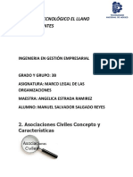 Asociaciones Civiles Concepto y Características PDF