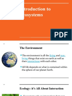 Introduction To Ecosystems