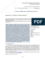 Sequential Green Extraction of Caffeine and Catechins From Green Tea