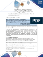 Guía de Actividades y Rúbrica de Evaluacion - Unidad 2 - Paso 2 - Actividad Colaborativa 1