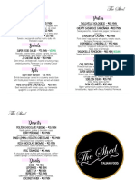 Theshedmenu PDF