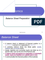 Balance Sheet Preparation - 7 Semester