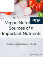 Vegan Nutrition Sources of 9 Important Nutrients
