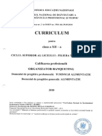 CRR - XII - Liceu - Organizator Banqueting PDF