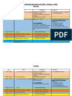 September 28 - October 2 Lesson Plans