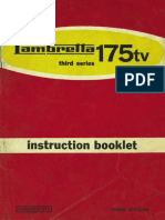 Lambretta 175 TV - Owners Manual - #3676