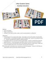 When Questions File Folder Game PDF