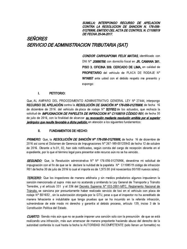 Ap,. Modelo R01 | PDF | Debido al proceso | Gobierno