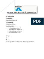 Metodos de Filtracion Por Membranas PDF