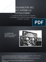 Transición del Imperio Romano al feudalismo