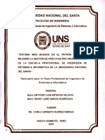 Universidad Nacional Del Santa: Escuela Profesional de Ingeniería de Sistemas e Informática