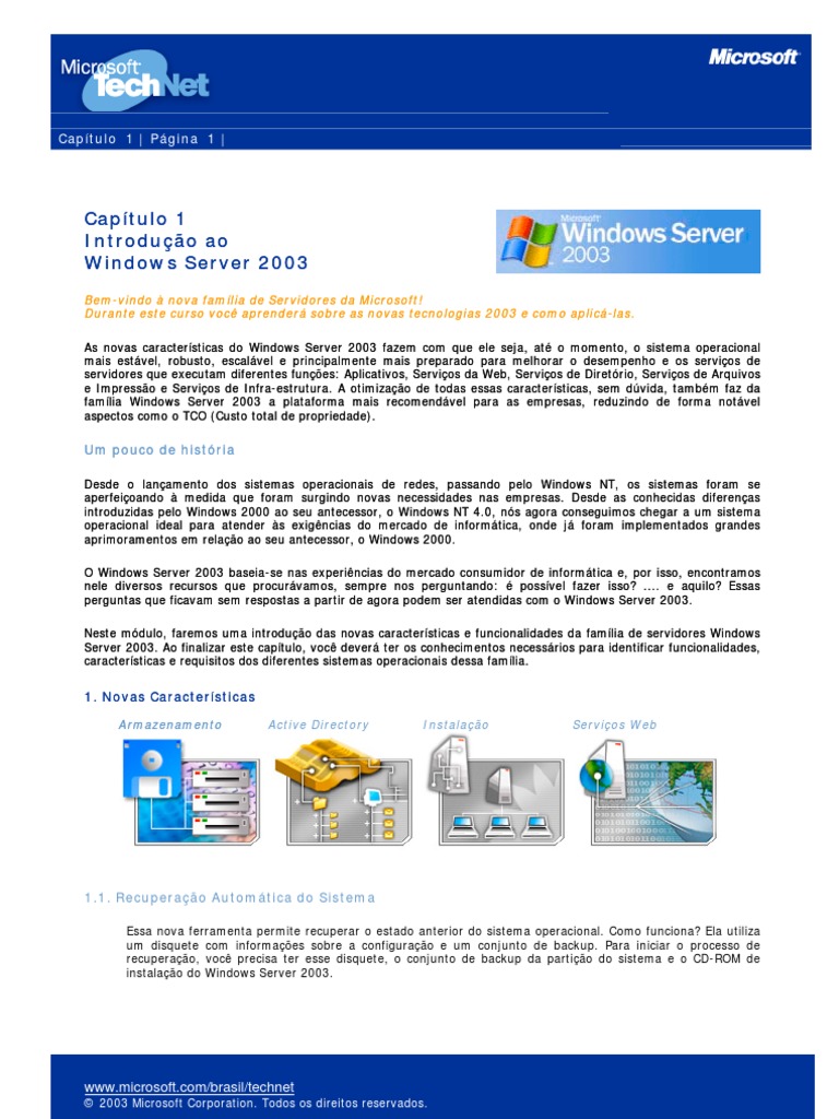 Windows 2003 Guia Completo | PDF | Windows Server 2003 | Servidor ...