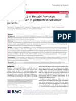 High Prevalence of Pentatrichomonas Hominis Infection in Gastrointestinal Cancer Patients PDF